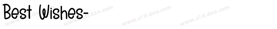 Best Wishes字体转换